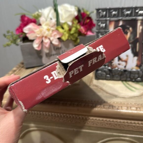 Vintage 3-D Dog Doggy Puppy Metal Frame New in Box - Picture 9 of 11